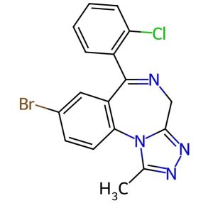 Counterfeit 2mg Xanax Bar - (Actual Ingredient: Clobromazolam 1mg)